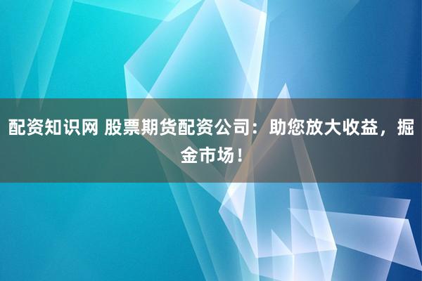 配资知识网 股票期货配资公司：助您放大收益，掘金市场！