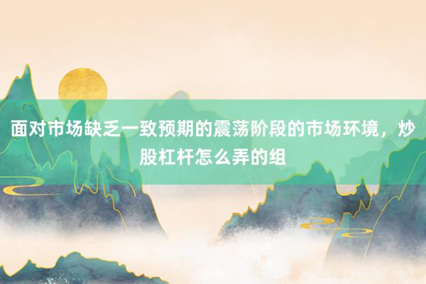 面对市场缺乏一致预期的震荡阶段的市场环境，炒股杠杆怎么弄的组